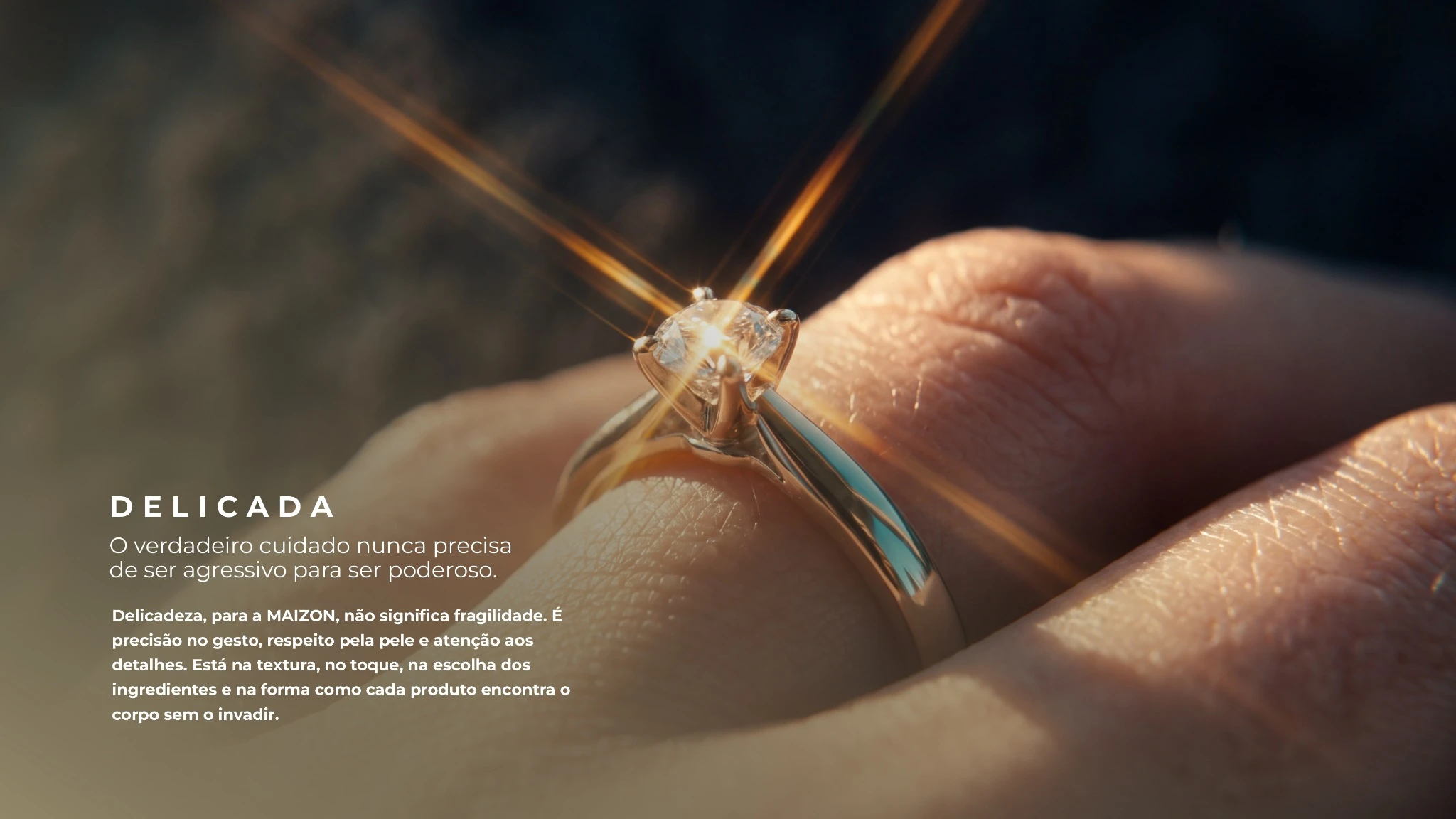 Delicada — imagem do universo MAIZON
