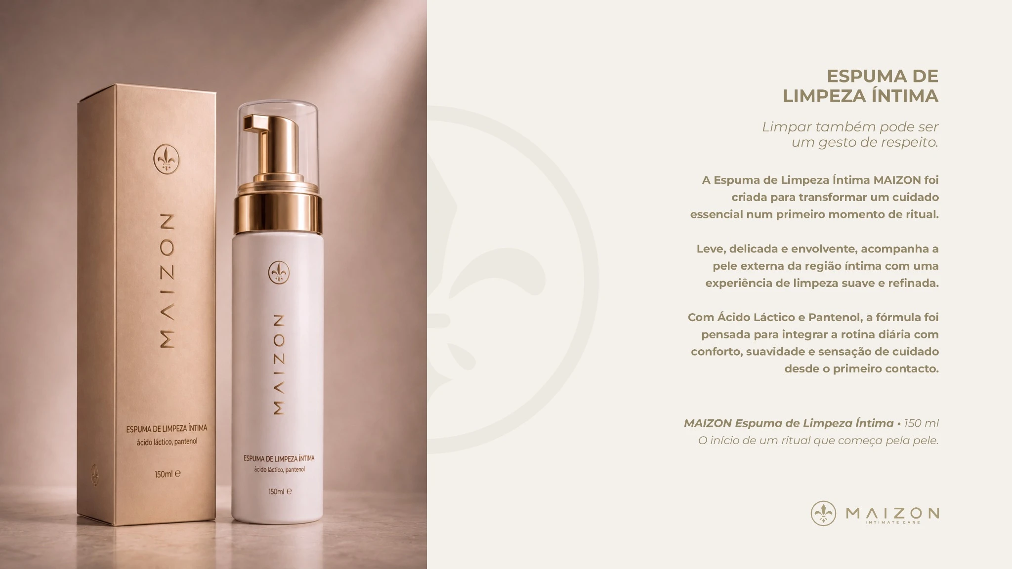 Espuma de Limpeza Íntima MAIZON, 150 ml